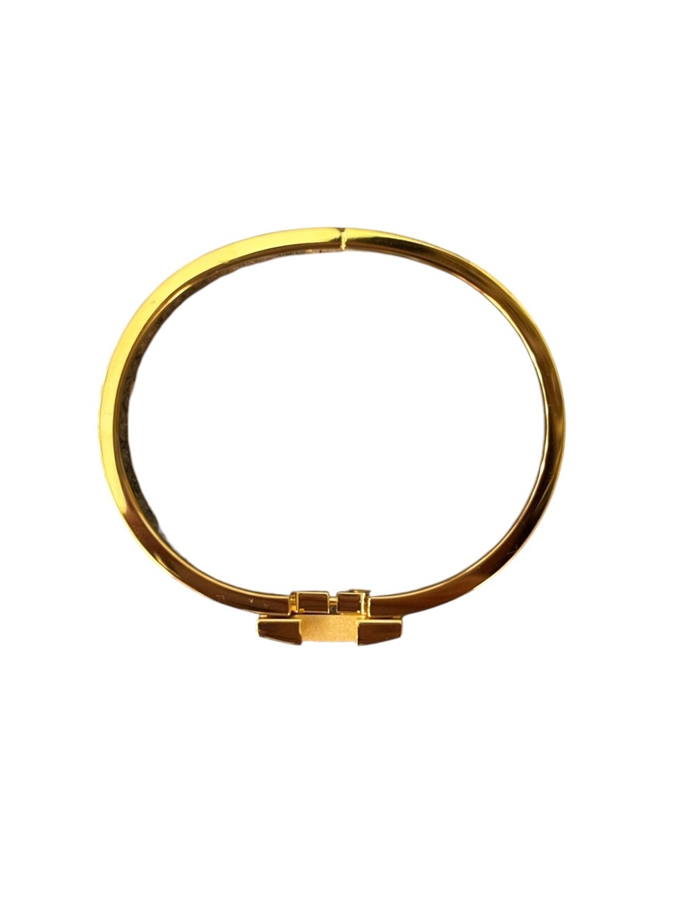 Hermès Clic H Son du H Marine Classique PM Enamel Bracelet Gold Rare - Picture 8 of 14